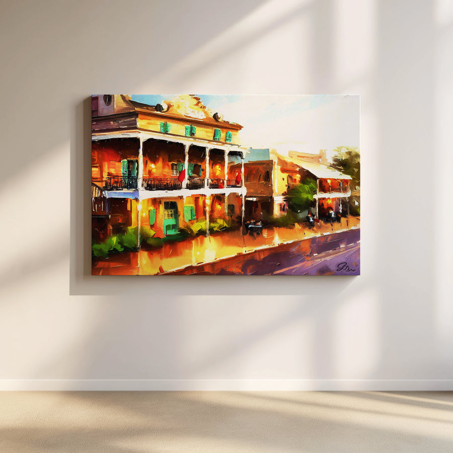 Decatur Street – New Orleans Wall Art Canvas Print